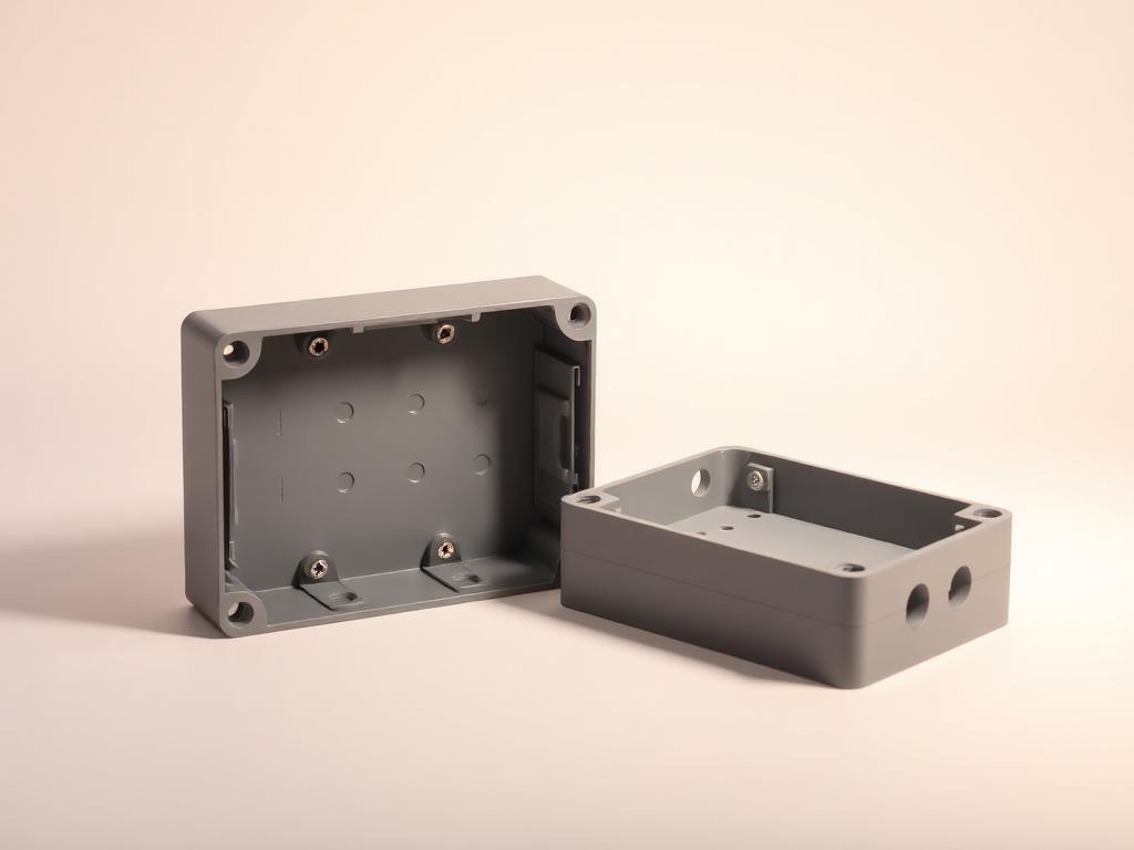 3D gedrucktes graues Elektronikgehäuse als Funktionsmuster — 24h Express-Prototyp für Pitch in Wien, sofortdruck.at